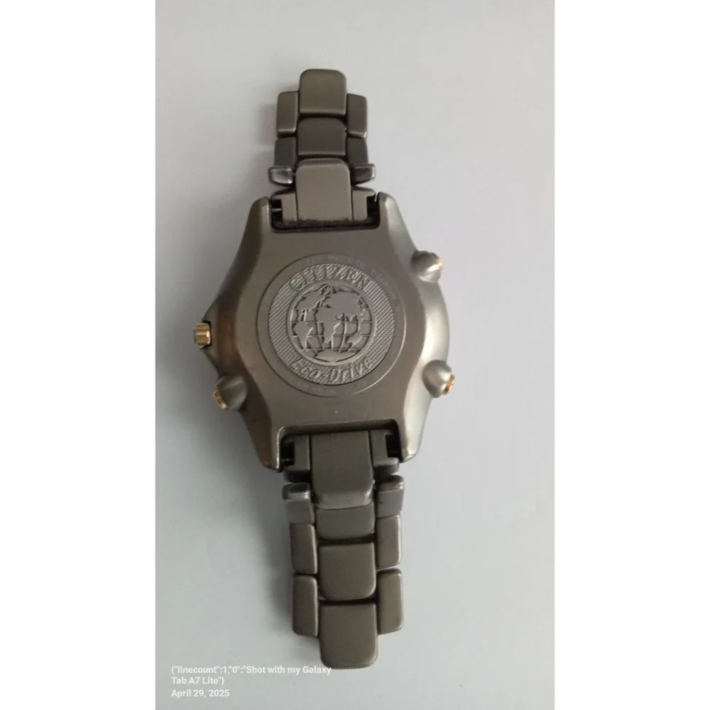 Citizen Alarm Chronograph‎ Titanium WR100 World Time Watch